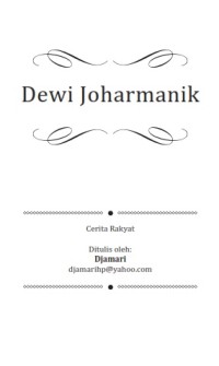 Image of Cerita Pendek - Dewi Joharmanik